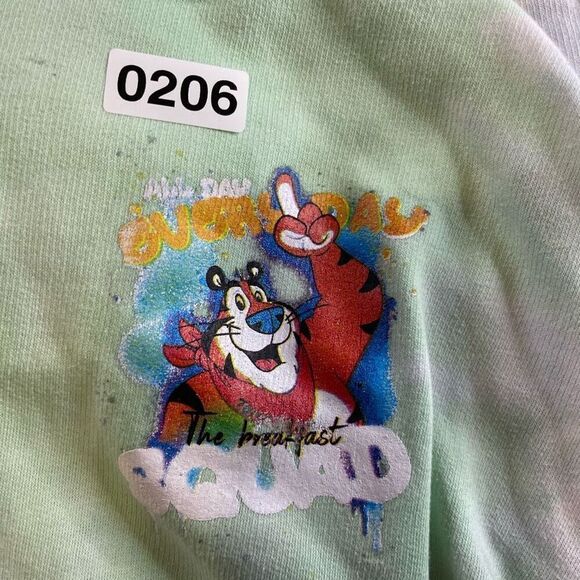 Kelloggs Breakfast Squad Hoodie Tony The Tiger Frosted Flakes Tie Dye Large Pull - Picture 11 of 14